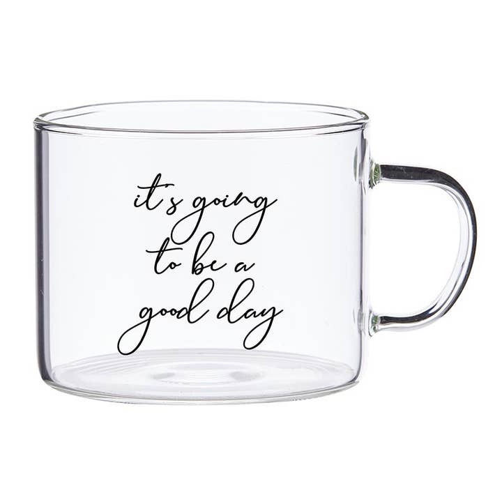 Santa Barbara Design Studio by Creative Brands - Wholesale Coffee Mug - Large Glass Mug - It's Going to be a Good Day