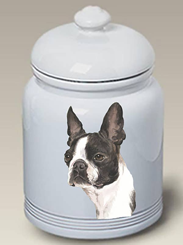 Boston Terrier - Best of Breed Stoneware Ceramic Treat Jars for wholesale by Best of Breed Products