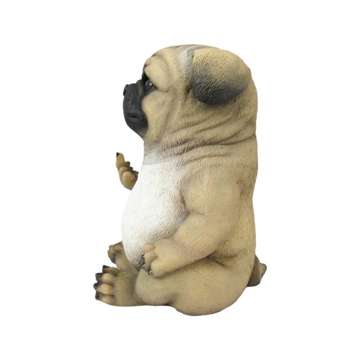 Zeckos - Wholesale Decorative tabletop object - Pug Life Rude Finger Flipping Pug Dog Tabletop Statue2
