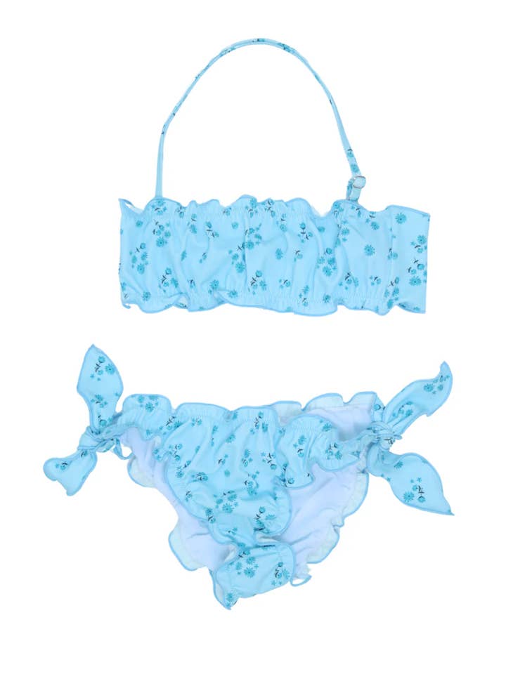 Carolina Blå Blomstretblad for engroshandel hos Piccoli Principi Swimwear