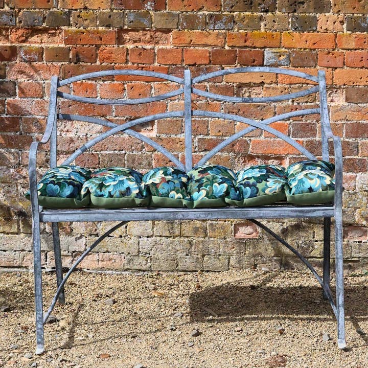 Verdure Woven Outdoor Bench Cushion for wholesale by Hines of Oxford