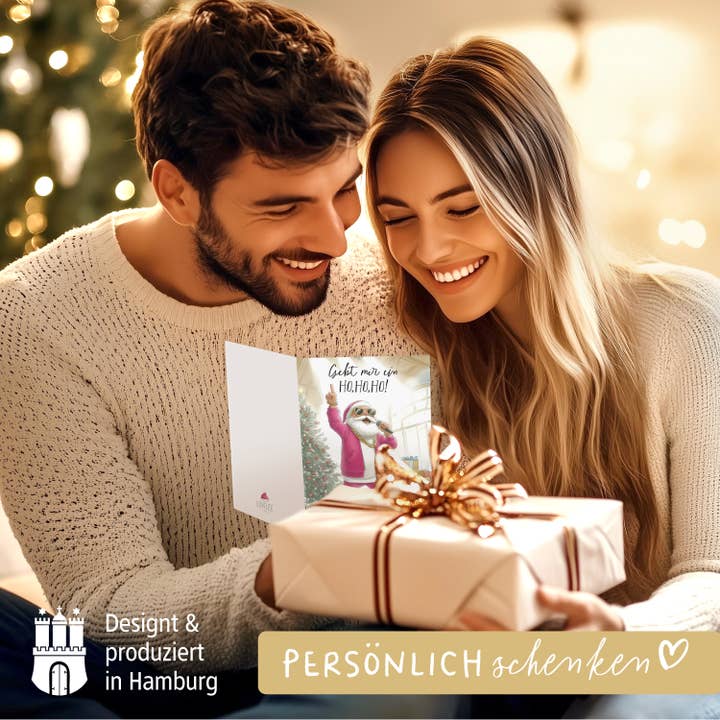 LOViLEE - Wholesale Christmas Card - Santa Meditates | Christmas Card Folded Card | No. WK-FC-033