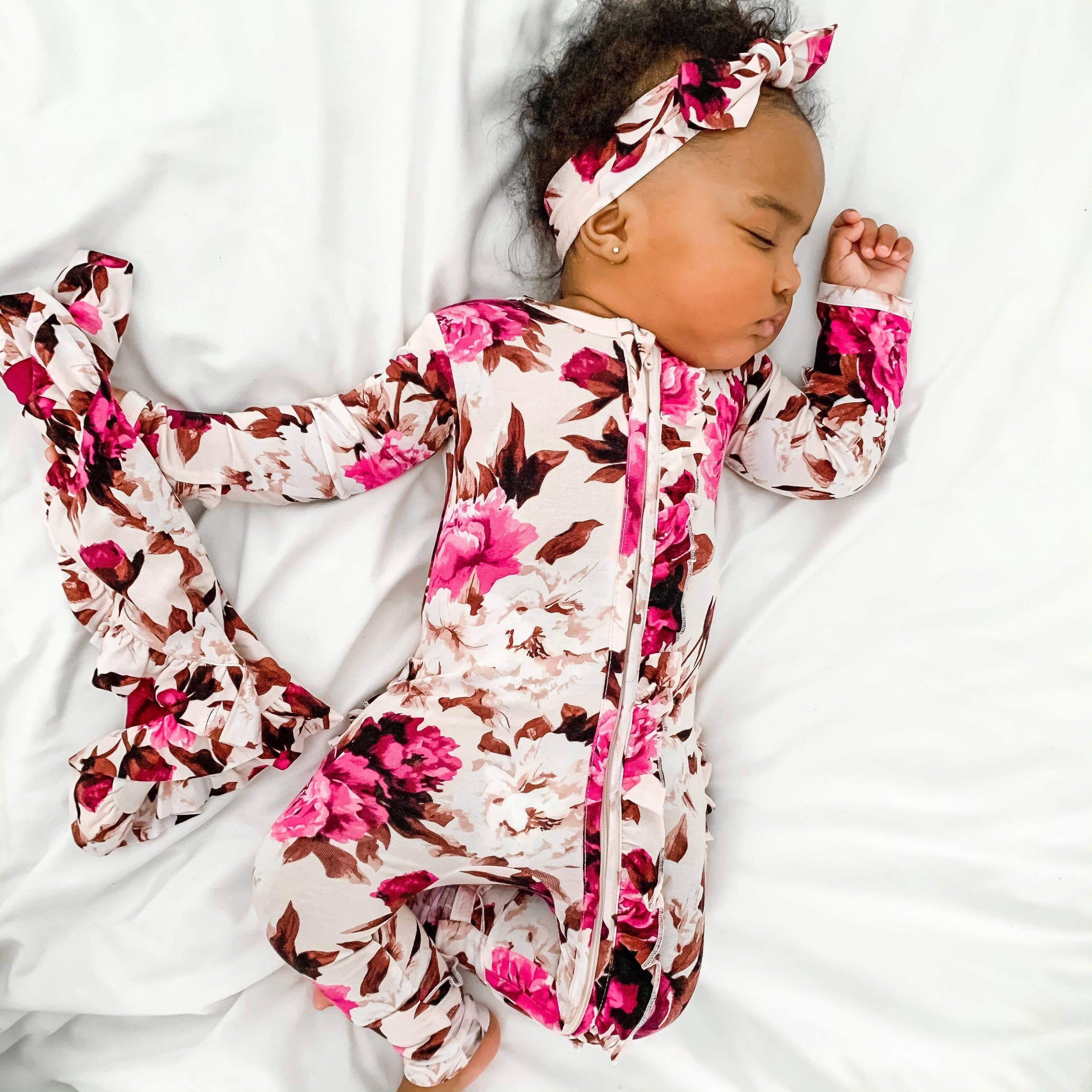 Gigi and Max - Wholesale Fashion Headband - Baby - Norah Floral Topknot Headband Bamboo Baby Hair Accessory 2