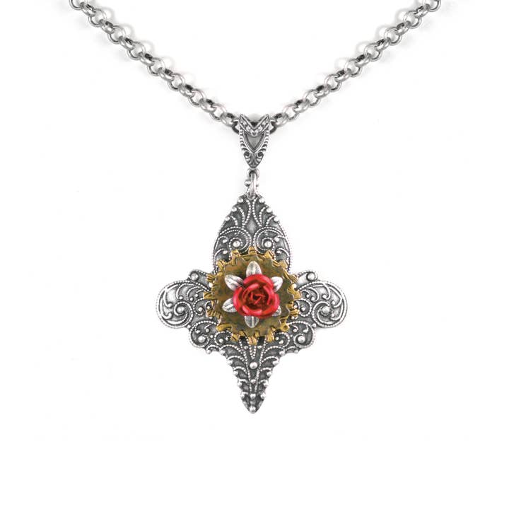 Steampunk : Collier Steampunk Jeanne d'Arc pour la vente par NoMonet