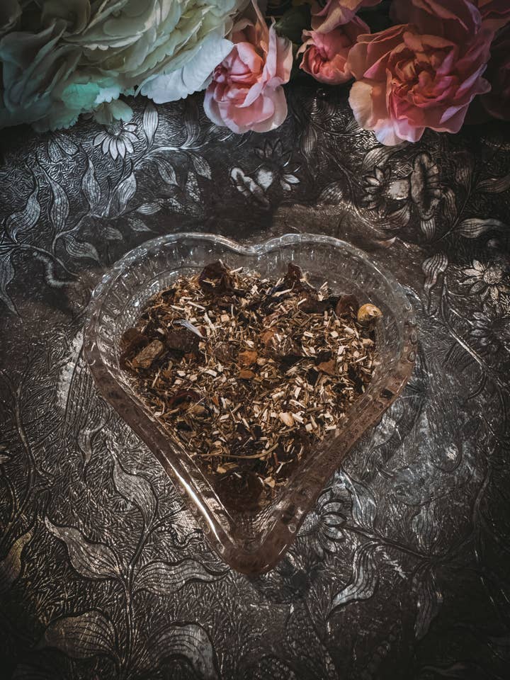 Georgia Peach Glitter Herbal Tea for wholesale by Night Rituals Occult