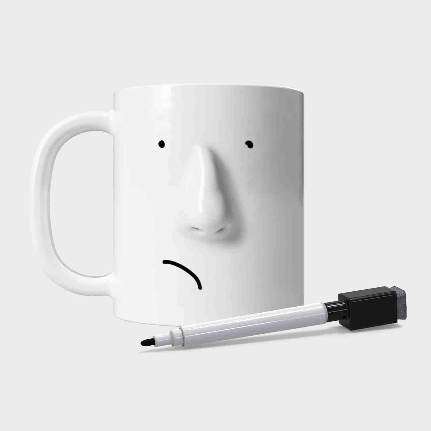 Pikkii – wholesale Coffee mug – My Mood Today Mug + Pen | Fun Personalised Face Mug Gift11