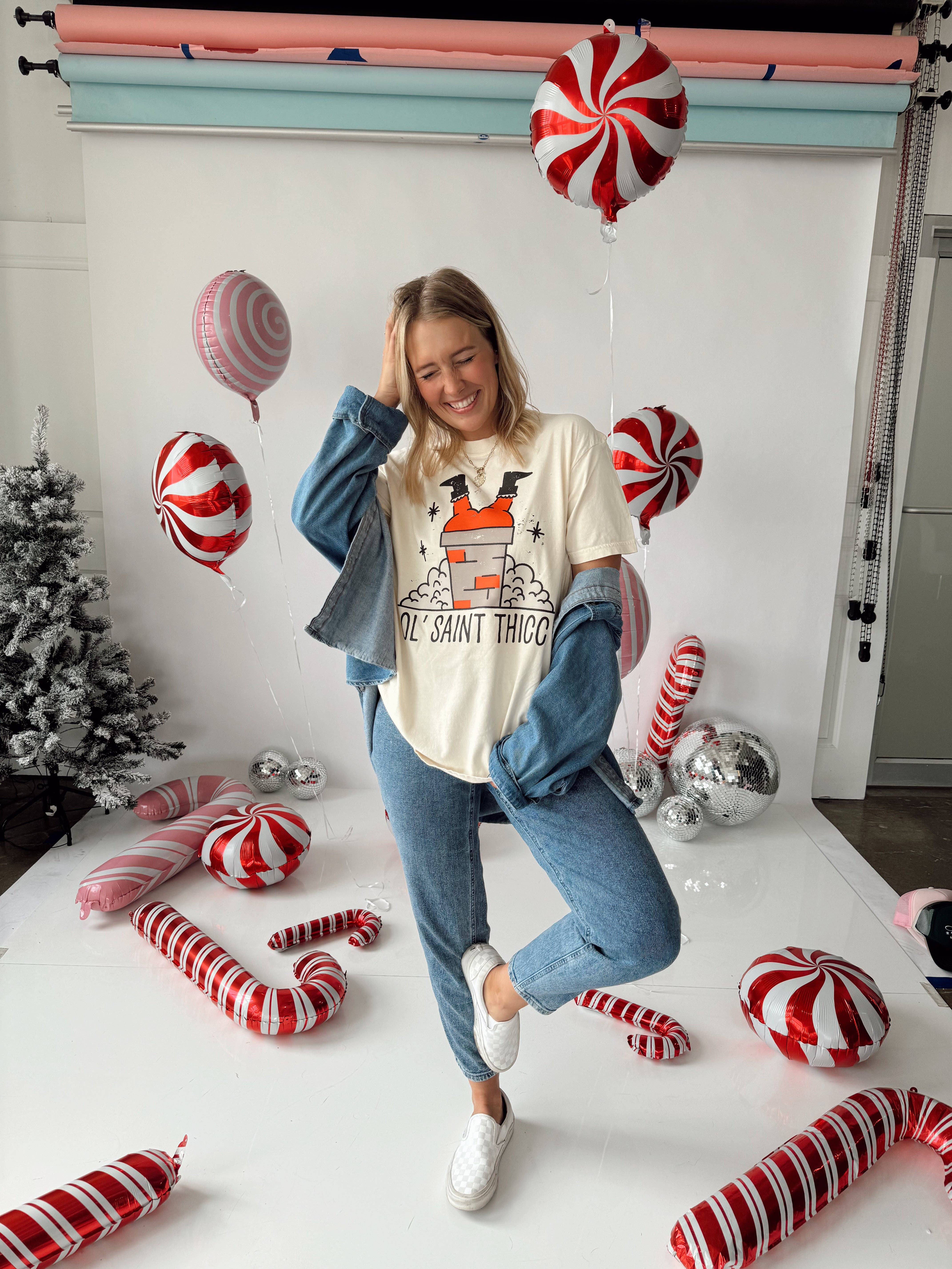 Jules Co - Wholesale Graphic Sweatshirt - Women's - Oh What Fun Sweatshirt1