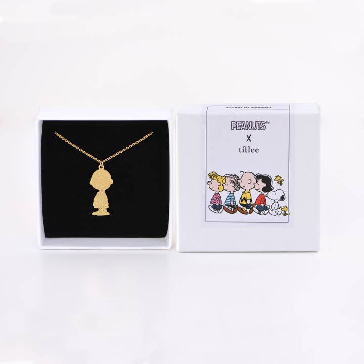 Titlee - Wholesale Pendant/Charm Necklace - CHARLIE BROWN necklace x Snoopy & The Peanuts