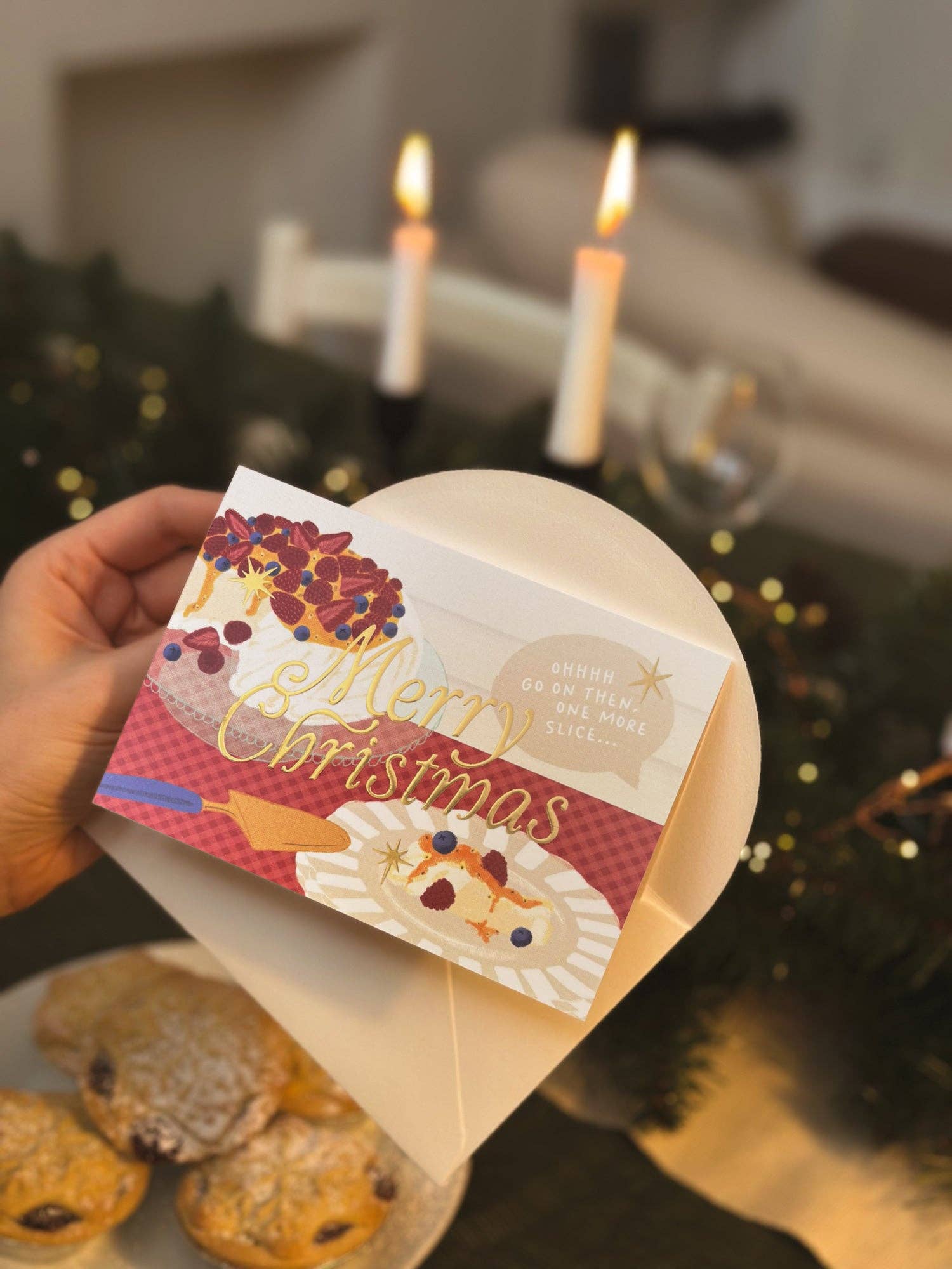 Daymaker Stationery - Wholesale Birthday card - 'Merry Christmas' Boxed Card Set (6pk) with Gold Foil6