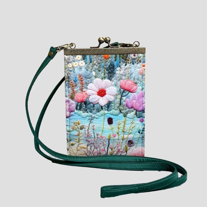 Crossbodytas met kusssluiting – Digitale borduurprint voor wholesale door Cathayana