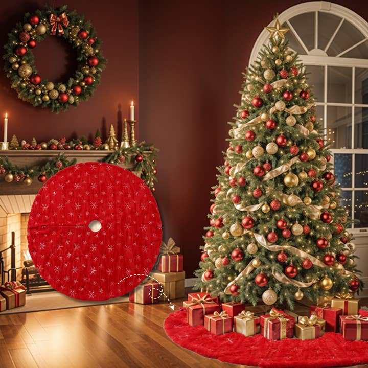 SINT - Wholesale Tree Skirt - SINT 48 Inch Large Christmas Tree Skirt