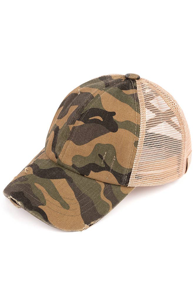 Hana - Wholesale Baseball Cap - Kids - C.C Kids Camo Cotton Twill Pony Cap4