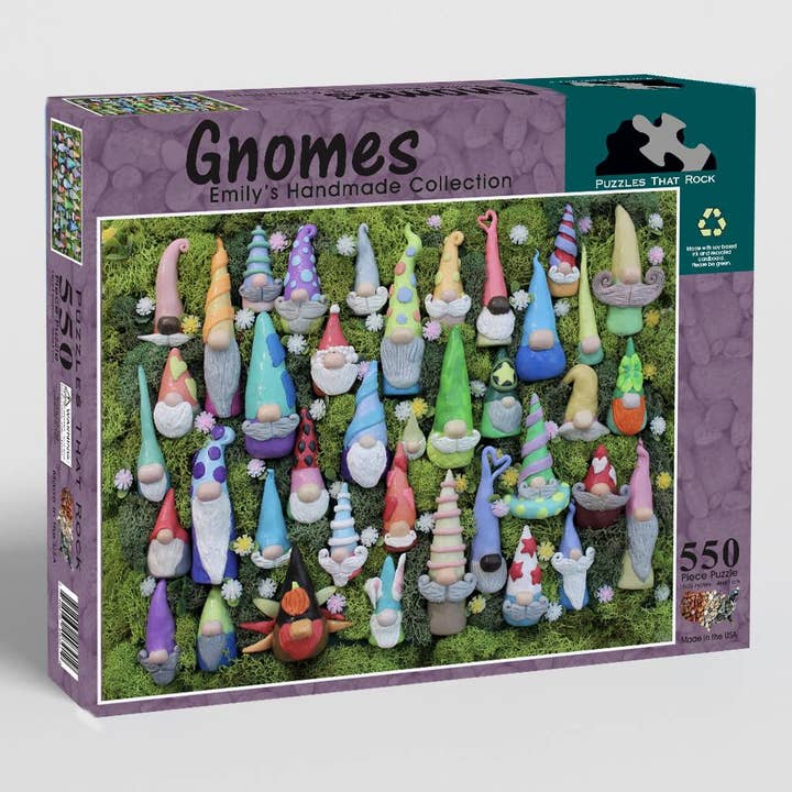 Gnomes 550-Piece Puzzle for wholesale by Puzzles That Rock