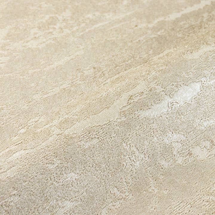 Papel de parede bege texturado relevo, decoração de parede em casa, papel de parede estética, revestimento de parede texturado não adesivo - 41.7” W X 393” H por atacado de Walloro Luxury Embossed Wallpaper