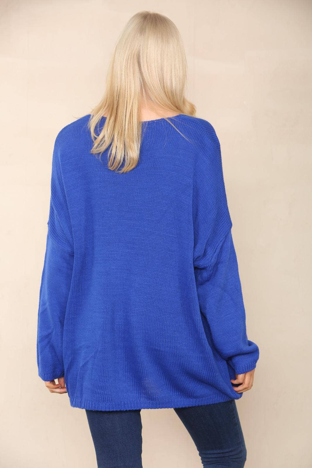 Miss Bold - Wholesale Tunic Sweater - Women's - Italian Oversized Floral Print Knitted Jumper Top29