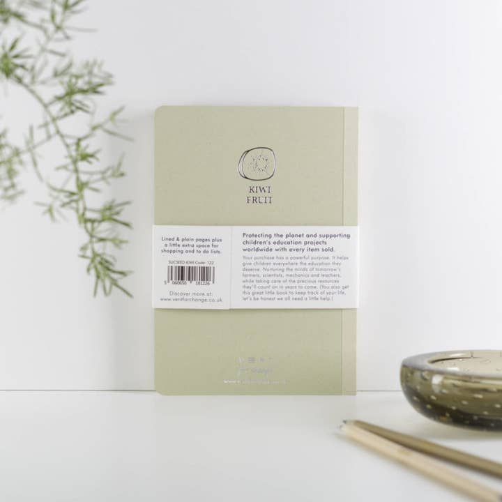 VENT for Change - Wholesale Notebook - Notebook A5 Recycled - Sucseed Kiwi