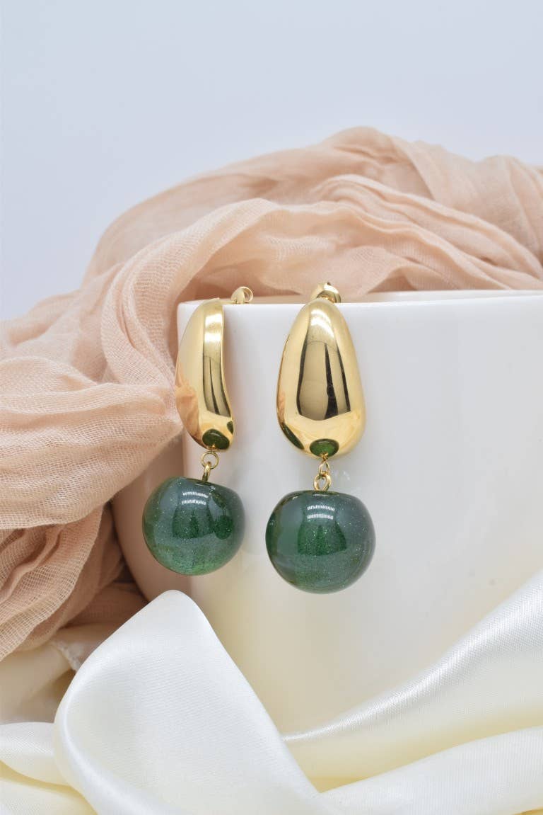 Kapyco - Wholesale Dangle Earrings - Stainless steel earrings - BO100387OR-VR2