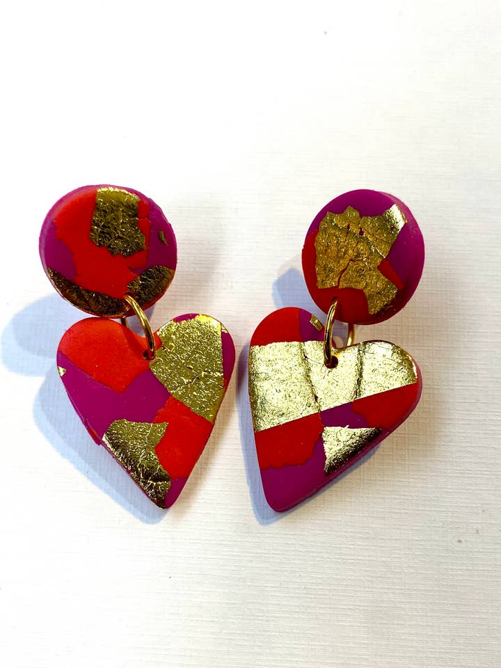 Corinya - Medium Heart Earring for wholesale by No Shrinking Violet