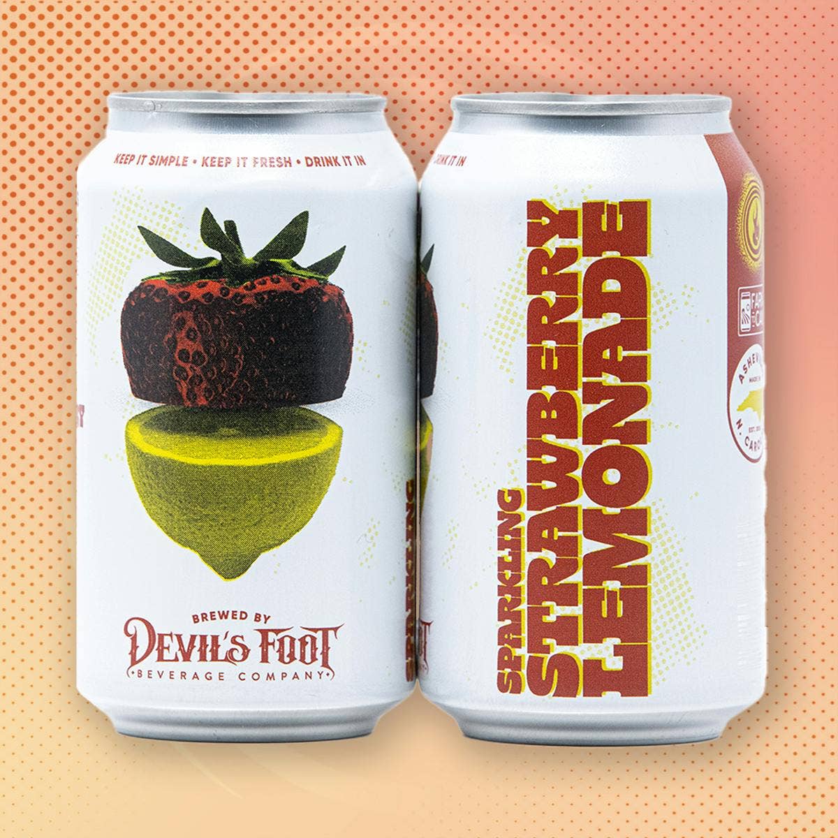 Devil's Foot Beverage Company – Großhandel Soda/kohlensäurehaltiges Getränk – Sprudelnde Erdbeerlimonade (Kiste mit 24)1