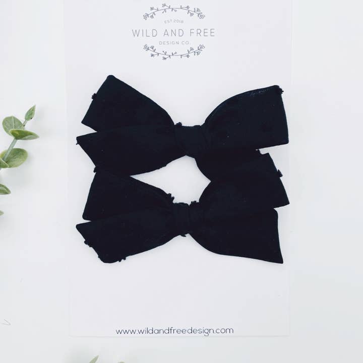 Wild and Free Design Co. - Wholesale Hair Bow - Kids - Neutral Pigtail Bow Sets