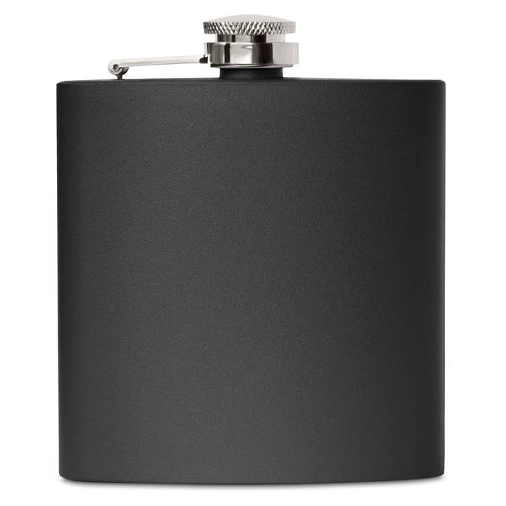 Clear Water Home Goods - Wholesale Flask - 6 oz Stainless Steel Hip Flask w/ Funnel|Powder Coated Flask3