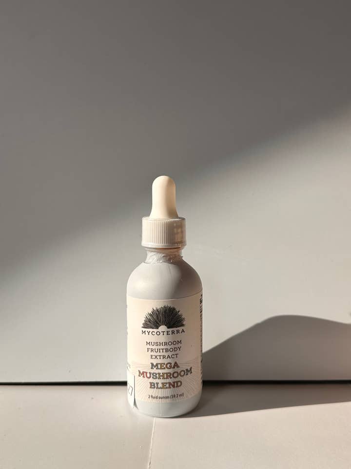 Organic Mega Mushroom Tincture for wholesale by Mycoterra Farm