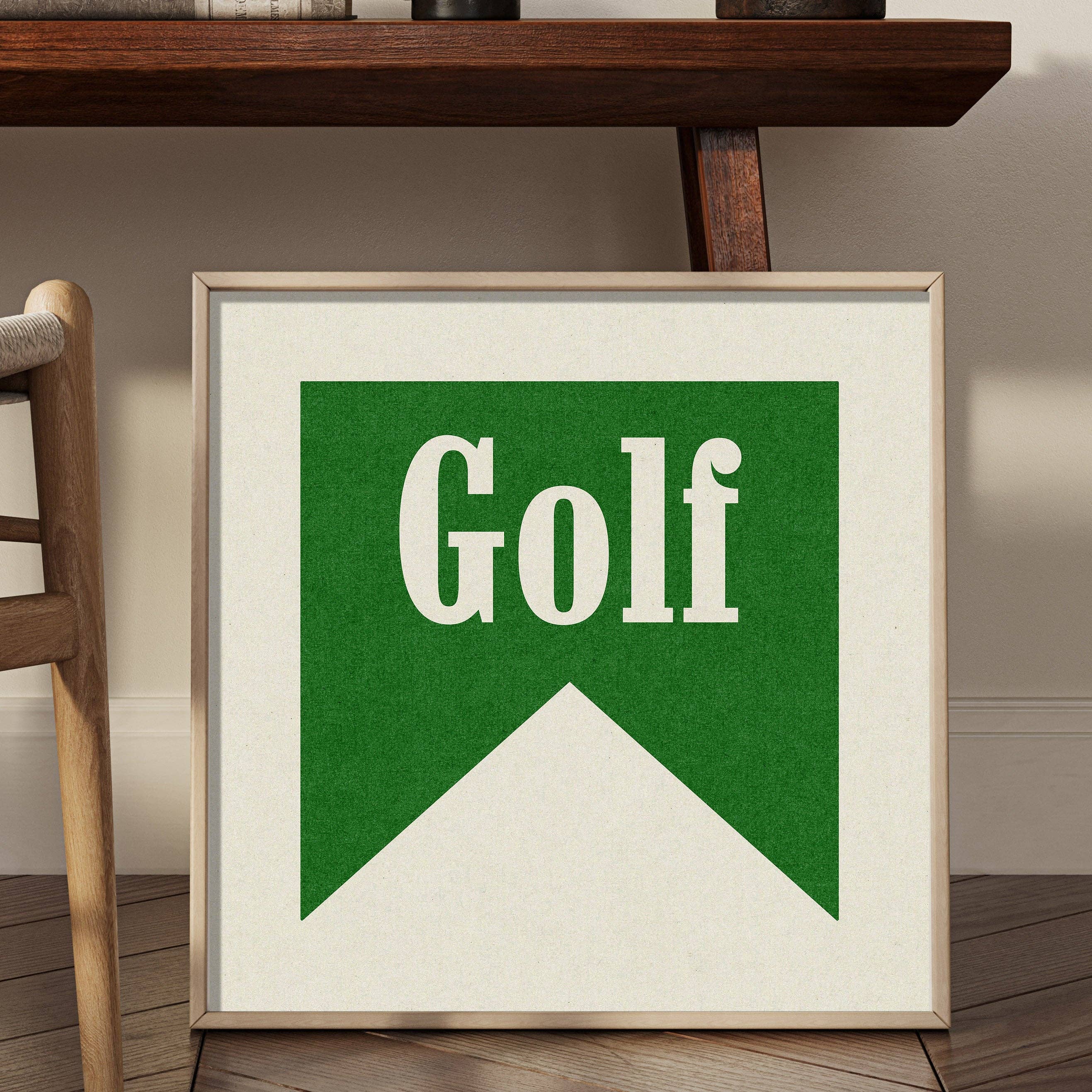 Tejas Country Club - Wholesale Art Print - Retro Golf Poster Banner Art (FLAT)2