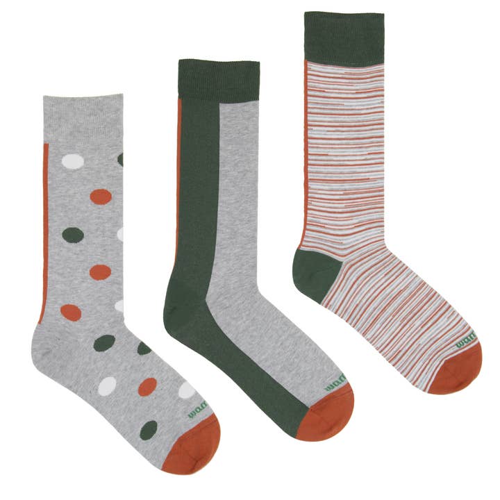 Classic Height Organic Cotton Socks - Three Pack 1 für den Großhandel von WAMS Socks