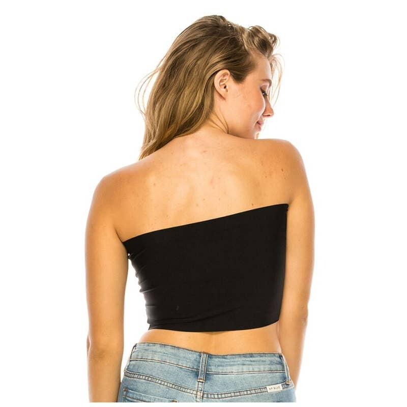 Paperdoll - Vente Bustier – femme - Bustier sans bretelles en tube 90% polyamide 10% élasthanne2