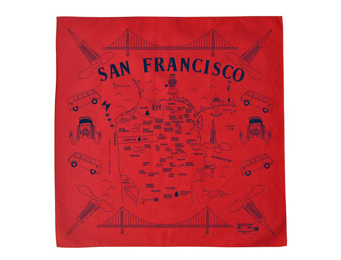 Maptote - Vendita all'ingrosso Bandana - Unisex - Bandana San Francisco7
