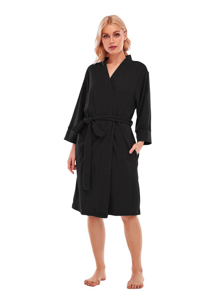 GEXWORLDWIDE - Vente Peignoir – femme - Peignoirs pour femmes en micro-polaire légère6