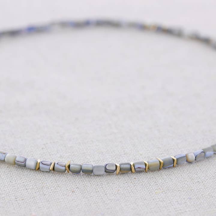 Collana in acciaio con perline Nacar per la vendita all'ingrosso da parte di Sonata