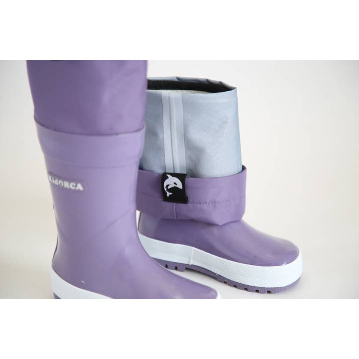 KID.ORCA - Wholesale Rain Boots – Child - Kids Rain Boots with Above‑Knee Waders – Grape2