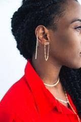 Limbo Jewelry - Wholesale Dangle Earrings - Link Dual Vert Earrings3