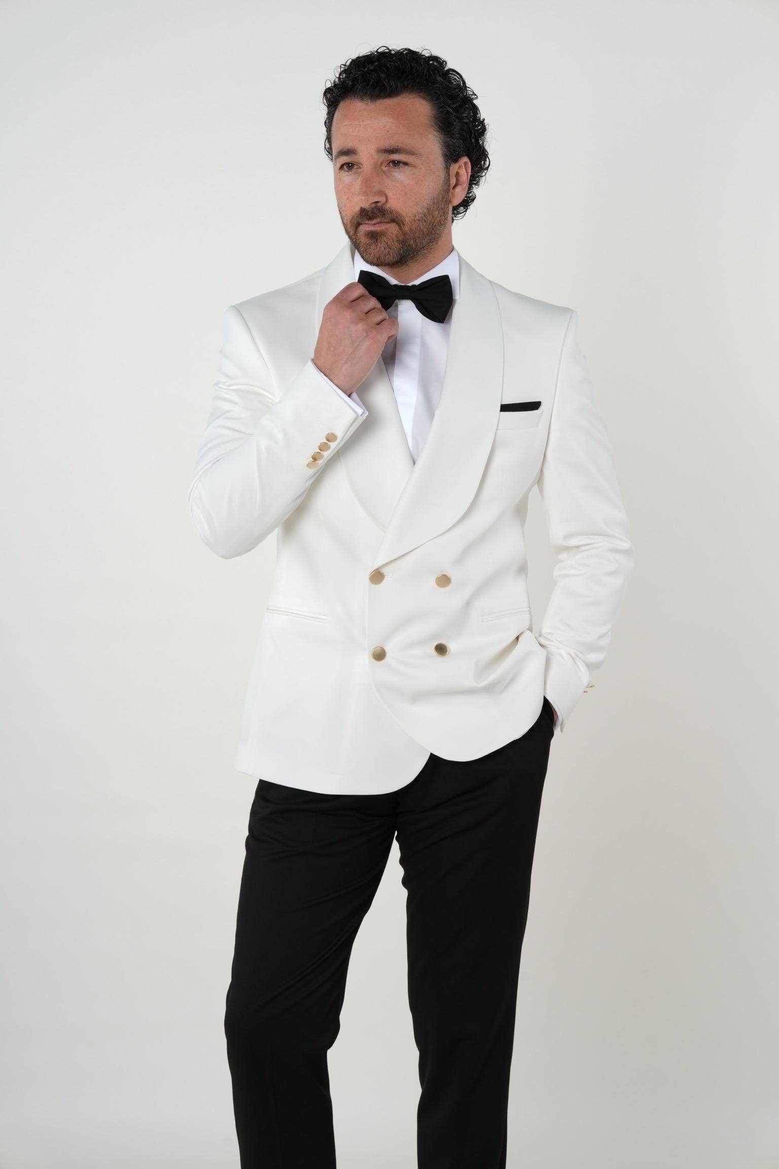 parez suits - Wholesale Tuxedo Set - Men's - White Tuxedo Groom Suit for men Parez Suit6