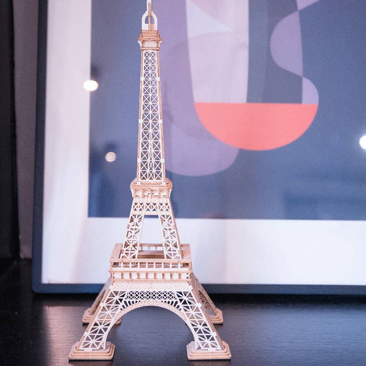 Hands Craft - Wholesale Puzzle - Kids - 3D Laser Cut Wooden Puzzle: Eiffel Tower1