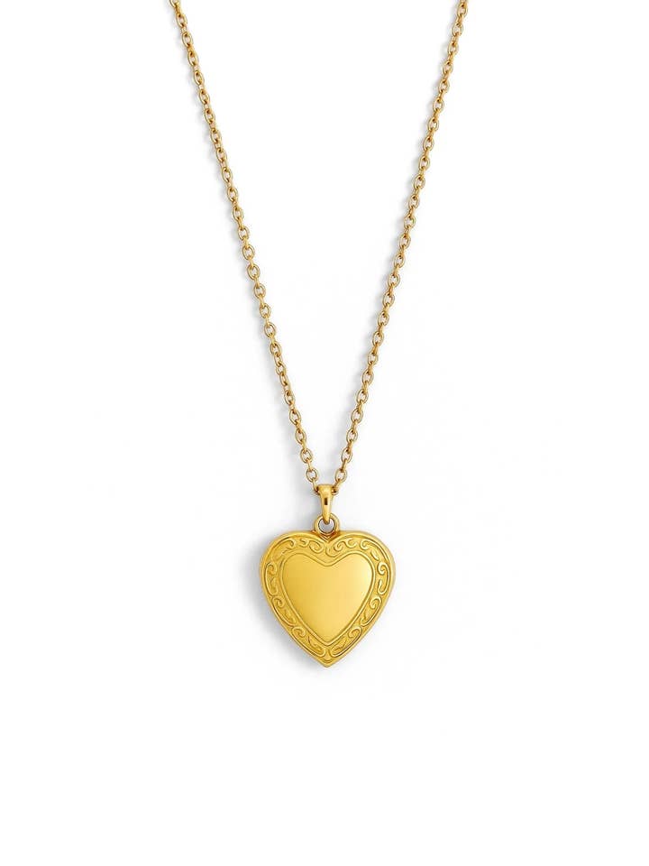 Heart Locket Necklace for wholesale by Sunny Sunday