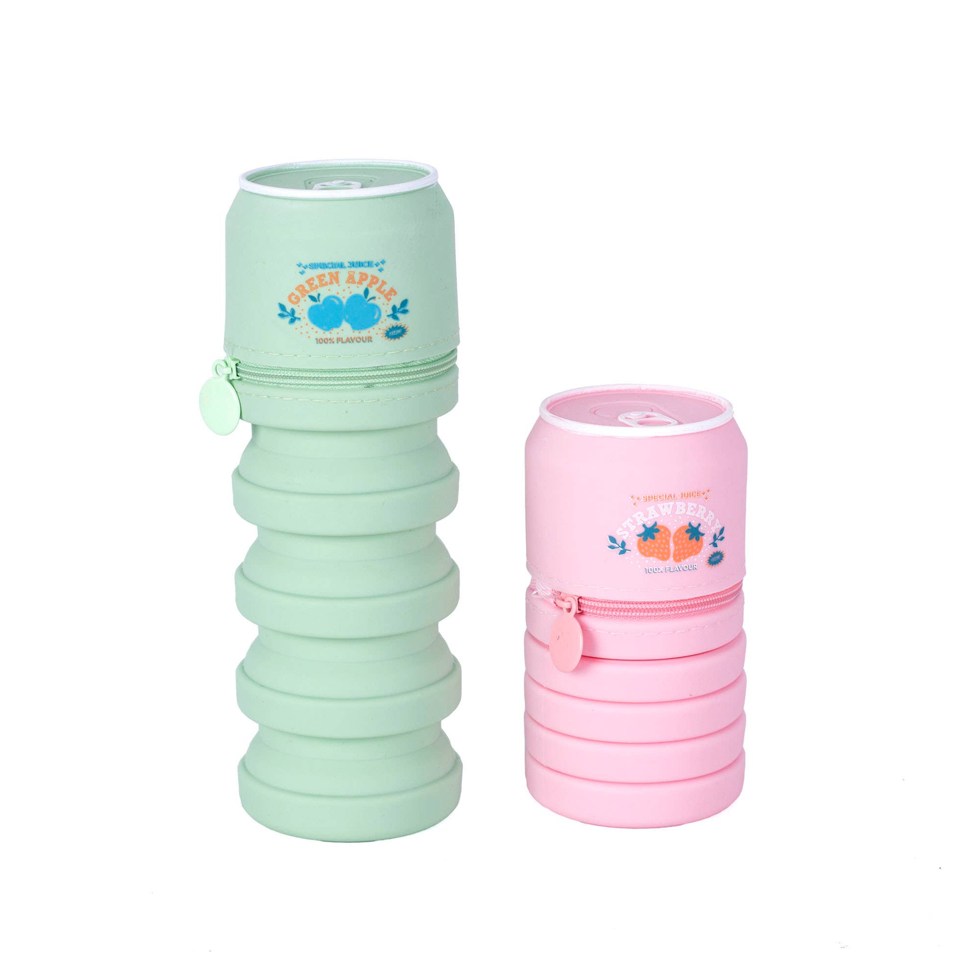 Helio Ferretti - Vente Étuis/trousses à crayons - Trousse à crayons pliable en silicone en forme de canette JUICE HF1