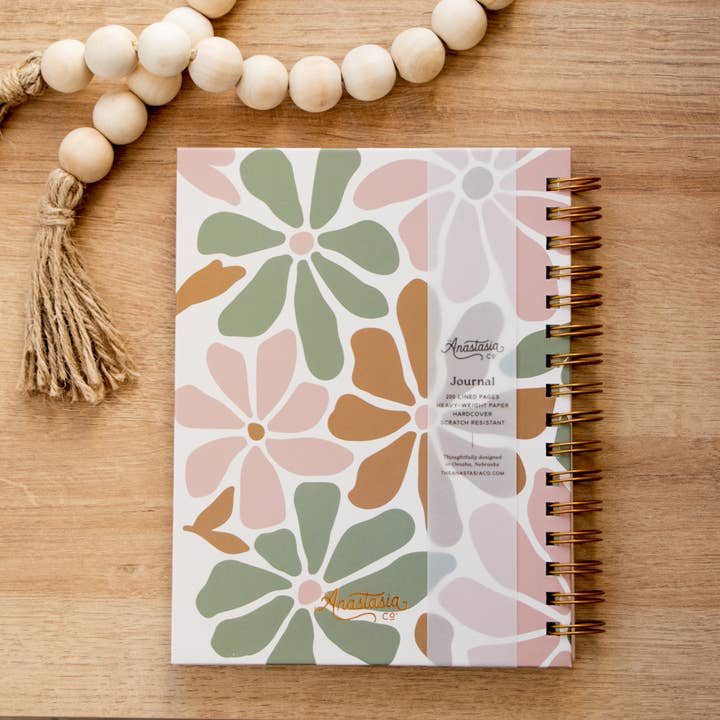 The Anastasia Co - Wholesale Journal/Diary - Flower Hardcover Journal2