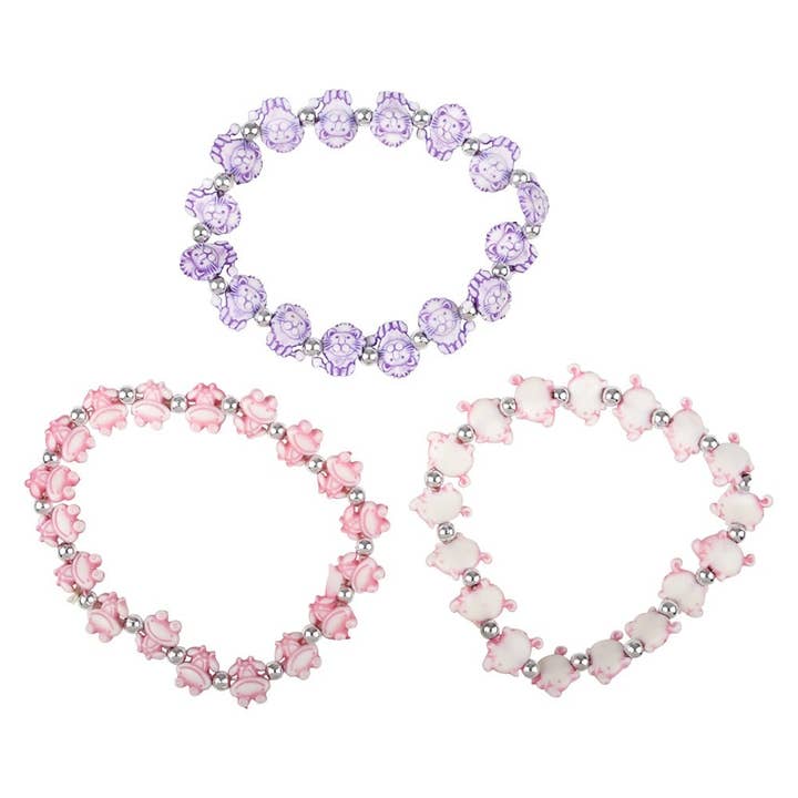 La Luna Bella - Toys - Wholesale Beaded Bracelet - Kids - ANIMAL STRETCH BRACELETS (72PC/UN) - LLB Toys2