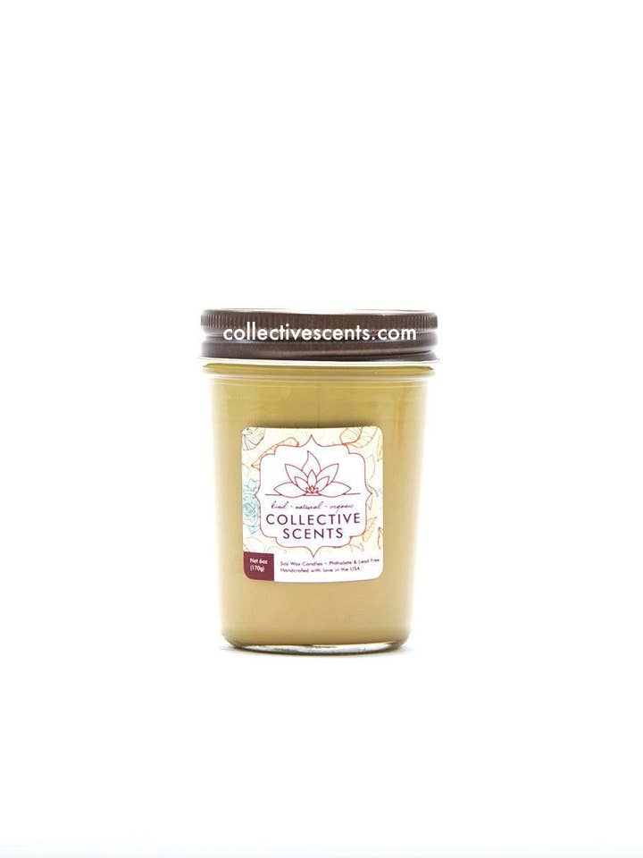 Frankincense And Myrrh Soy Candle - Jelly Jar for wholesale by Collectivescents.com