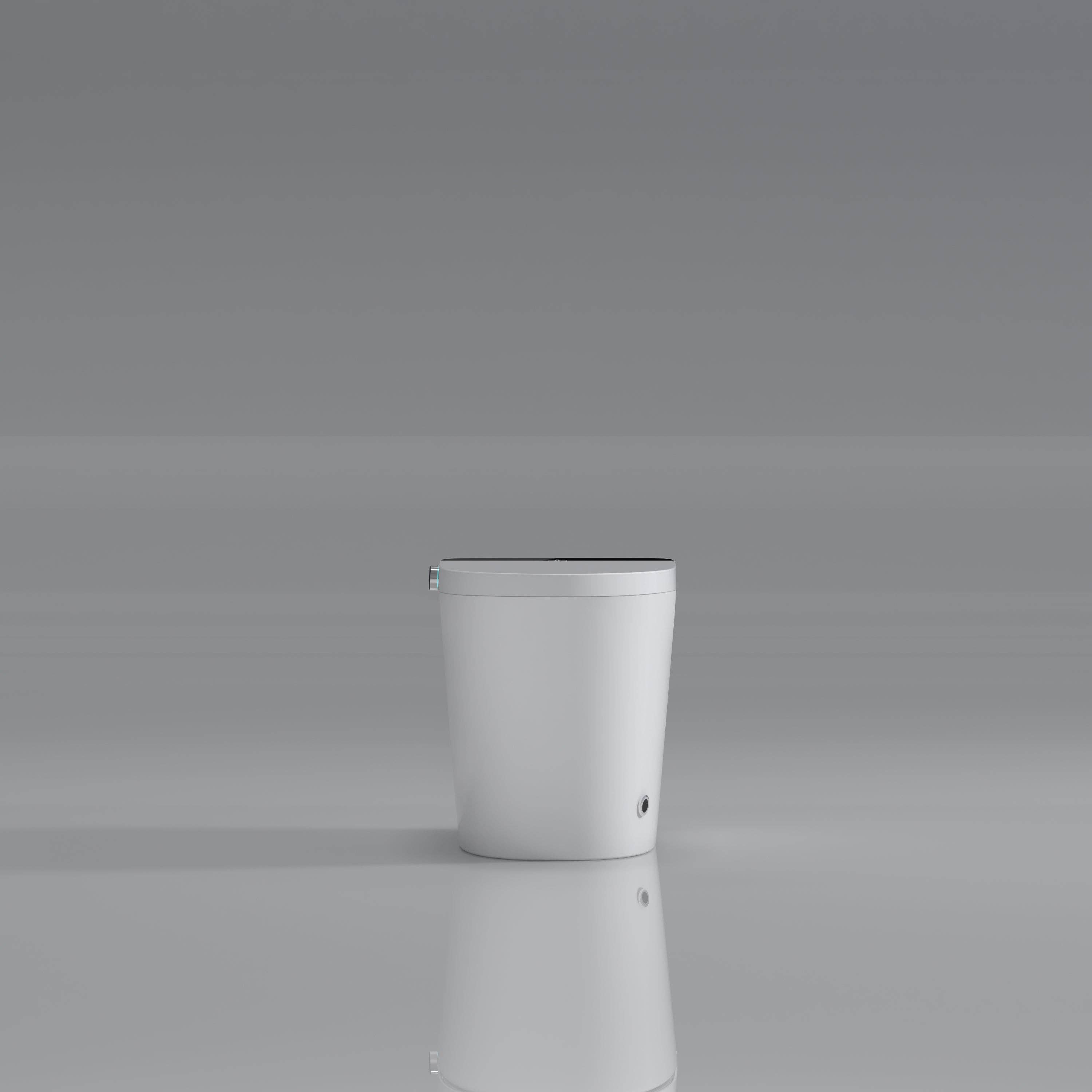 39F Inc. - Wholesale Toilet Paper Holder - Modern White Smart Toilet with Bidet Seat and LED Display11