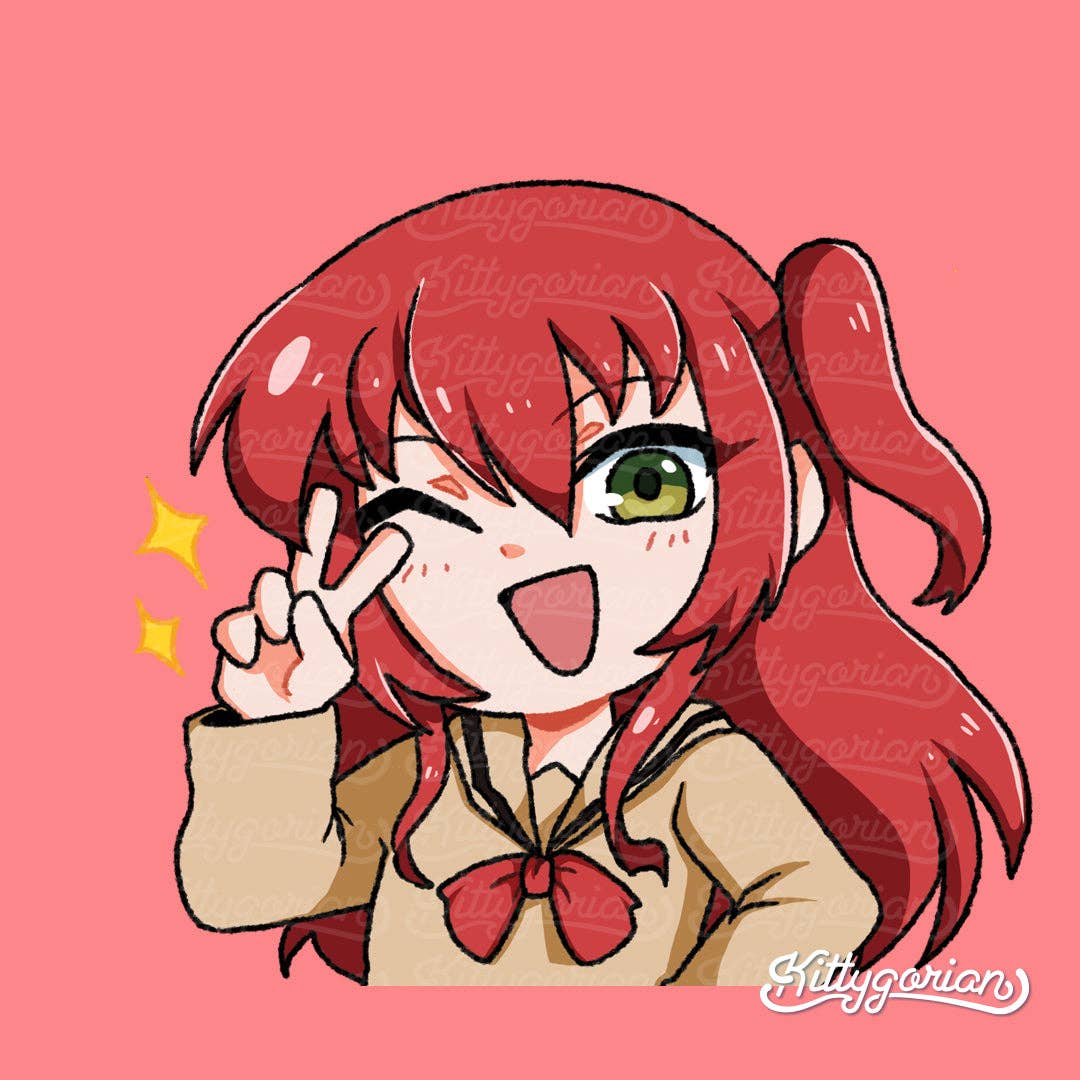 Kita Ikuyo decal || Bocchi the Rock! for wholesale by Kittygorian