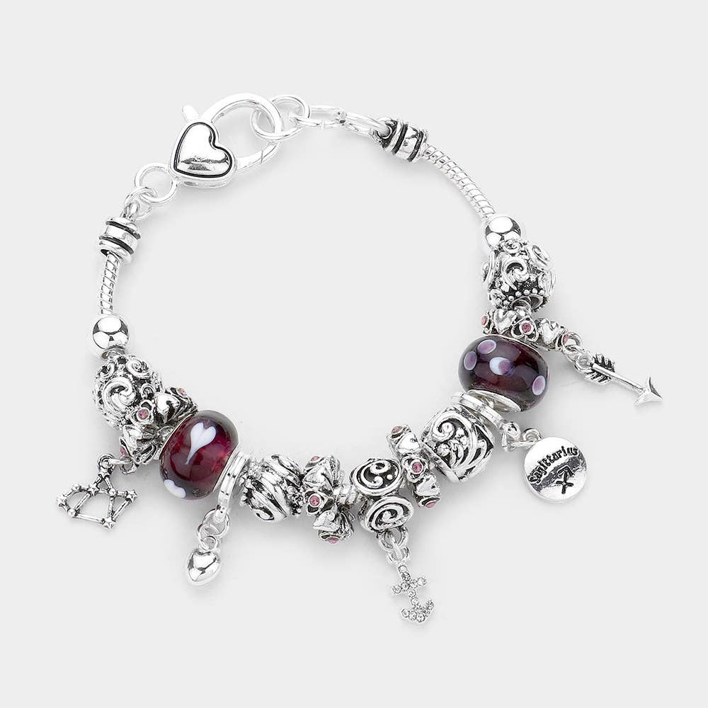Sensibling Corp. - Wholesale Charm/Dangle Bracelet - ARIES - Multi-Beads Zodiac Sign Charm Bracelet17