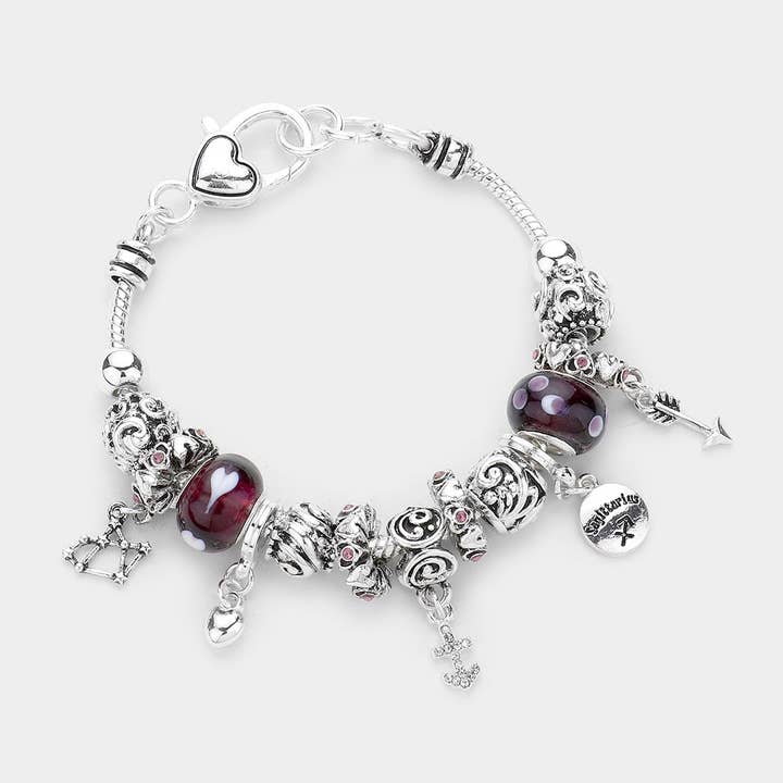 Sensibling Corp. - Wholesale Charm/Dangle Bracelet - ARIES - Multi-Beads Zodiac Sign Charm Bracelet17
