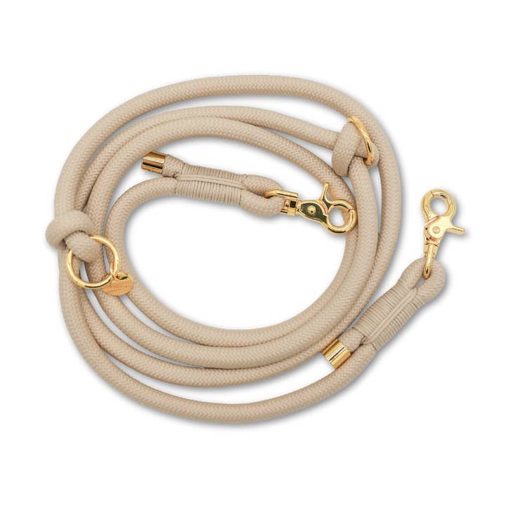 Cavology - Wholesale Pet Leash - Dog - Hands Free Braided Rope Leash - Vanilla Cream