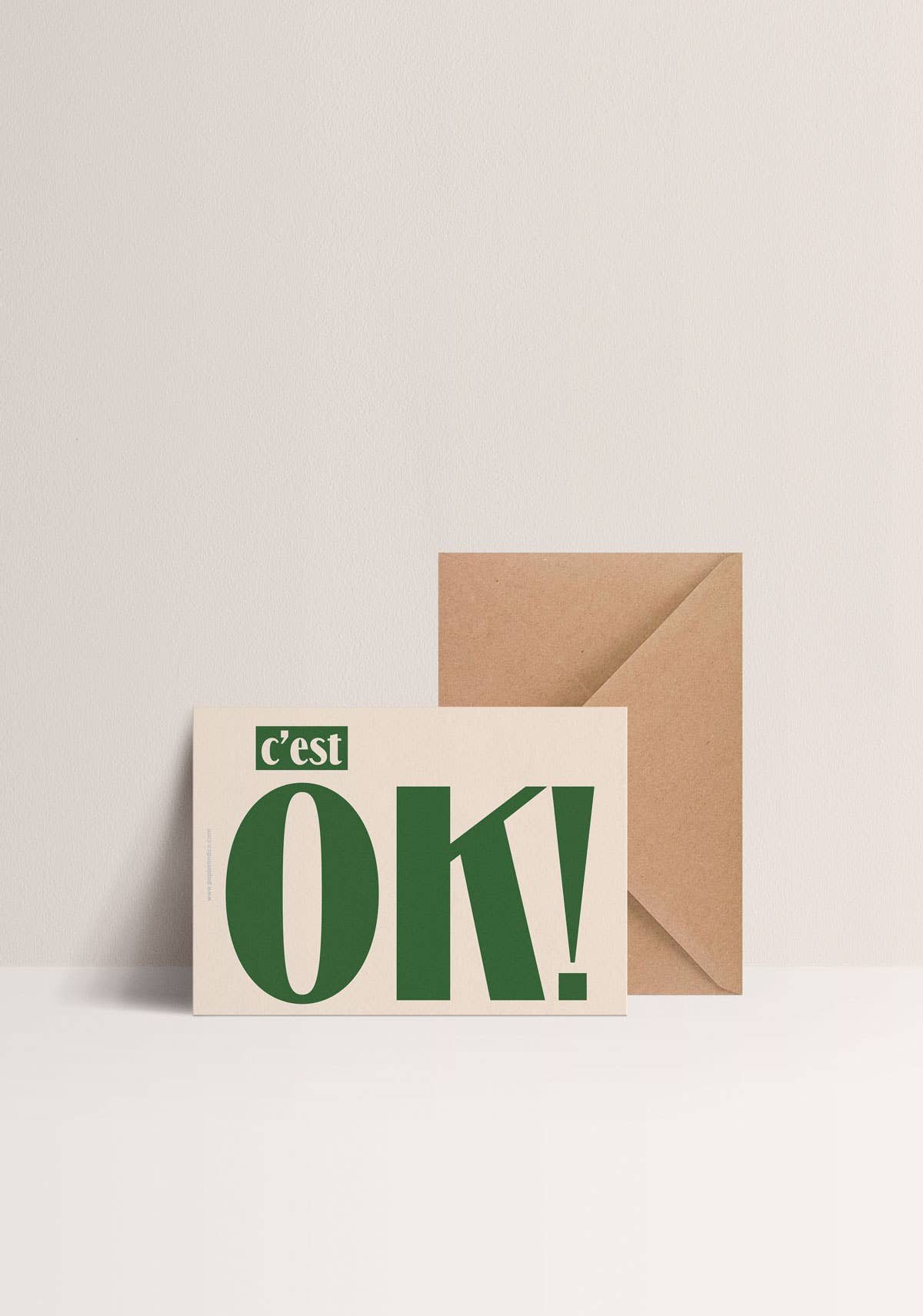 Papier and Co. - Wholesale Everyday Greeting Card - Map - It's Ok