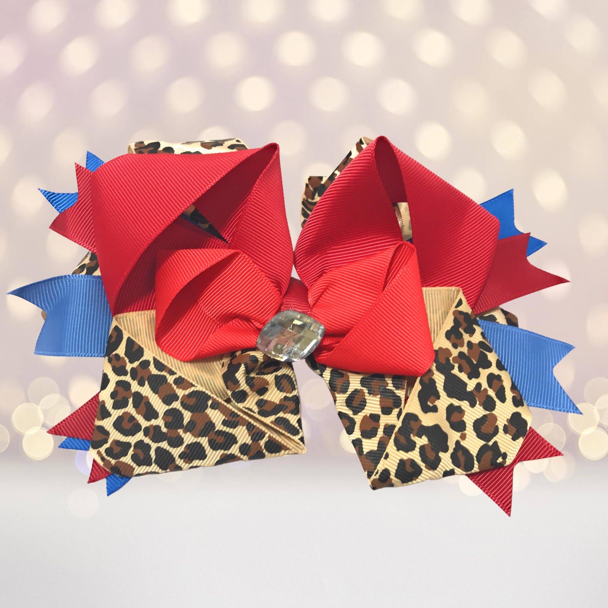 Chicky Chicky Bling Bling - Wholesale Hair bow – Kids - Jumbo Boutique Hair Bow with Bling Stone11