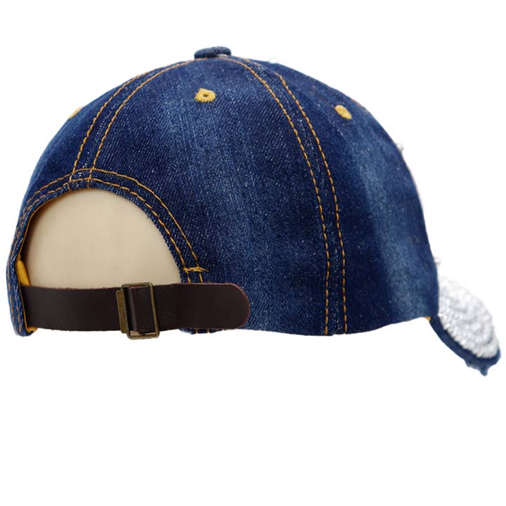 Cap Zone - Wholesale Baseball Cap - Women's - I Heart Jesus Bling Rhinestone Cotton Baseball Cap