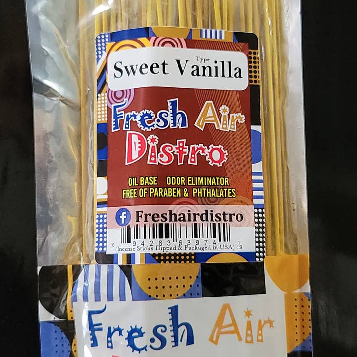Sweet Vanilla Incense for wholesale by Fresh air distro